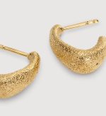 Antica Textured Small Hoop Earrings