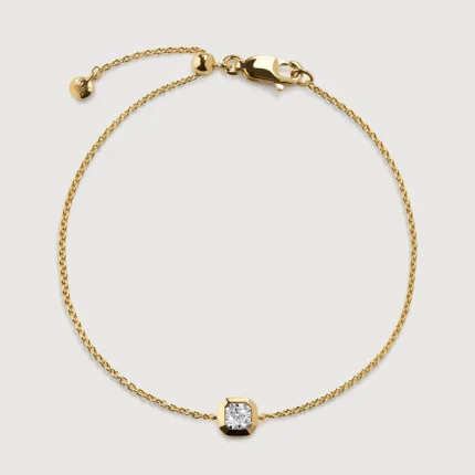 Asscher Diamond Chain Bracelet