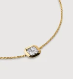 Asscher Diamond Chain Bracelet