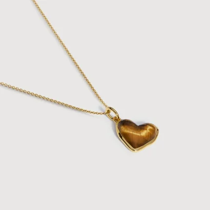 Heart Gemstone Necklace