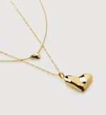 Heart Locket Necklace Set