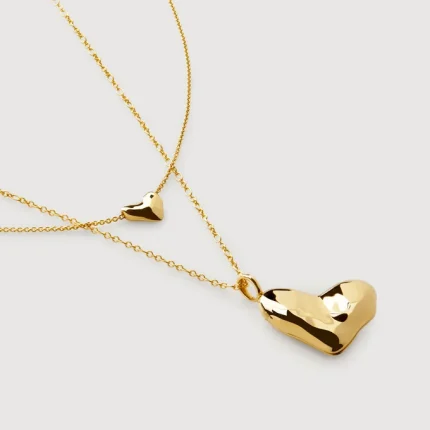 Heart Locket Necklace Set