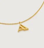 Initial A Chain Necklace