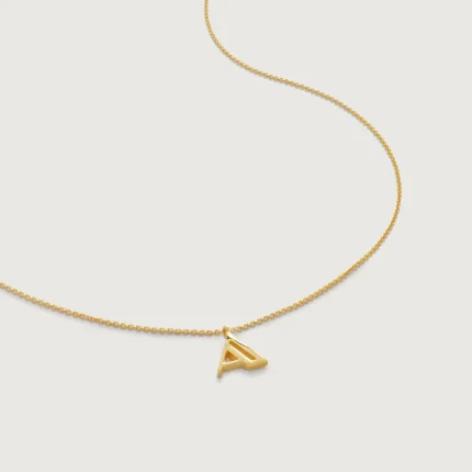 Initial A Chain Necklace