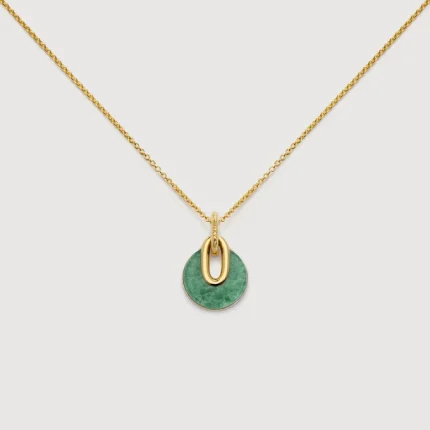 Kate Young Gemstone Pendant Chain Necklace