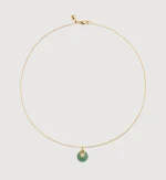 Kate Young Gemstone Pendant Chain Necklace