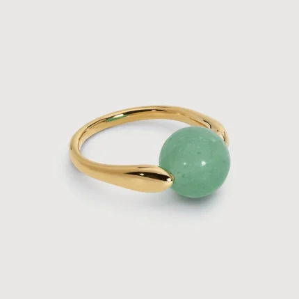 Kate Young Round Gemstone Ring