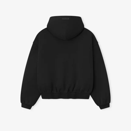 Kids 90's Fleece Hoodie in Jet Black