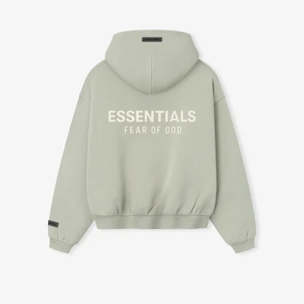 Kids Fleece Hoodie Zip-Up in Abbey Stone