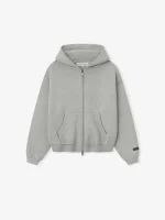 Kids Fleece Hoodie Zip-Up in Concrete Heather