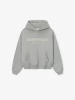 Kids Fleece Hoodie in Concrete Heather