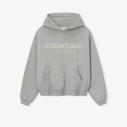 Kids Fleece Hoodie in Concrete Heather