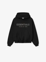 Kids Fleece Hoodie in Jet Black
