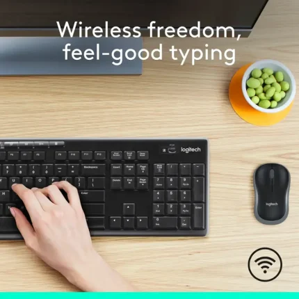 Logitech - MK270 Full-size Wireless Membrane Keyboard and Mouse