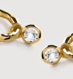 Mini Gemstone Huggie Earrings