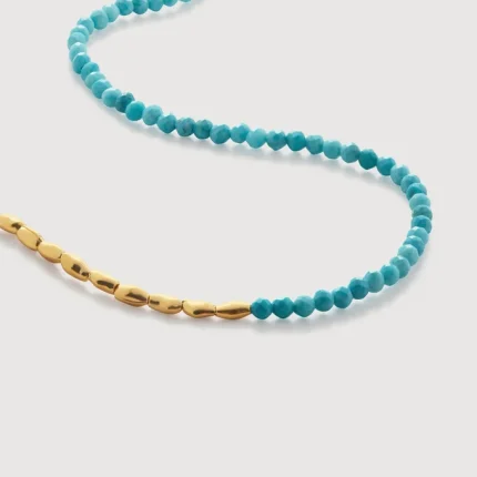 Mini Nugget Gemstone Beaded Necklace