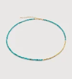 Mini Nugget Gemstone Beaded Necklace