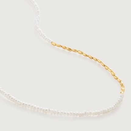 Mini Nugget Pearl Beaded Necklace