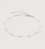 Mixed Metal Beaded Chain Bracelet