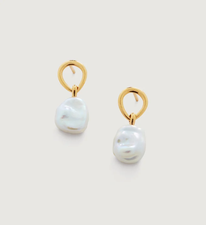 Nura Keshi Pearl Drop Earrings Nura Keshi Pearl Drop Earrings