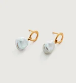 Nura Keshi Pearl Drop Earrings