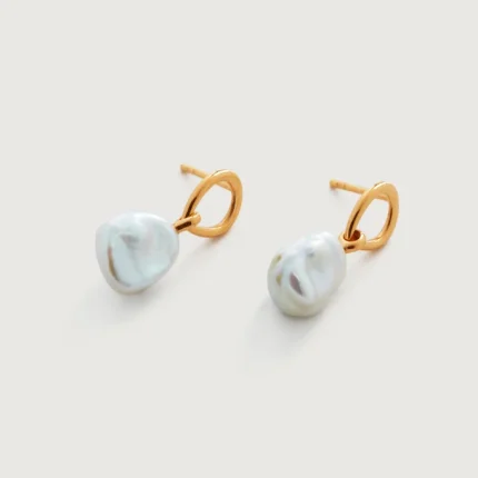 Nura Keshi Pearl Drop Earrings