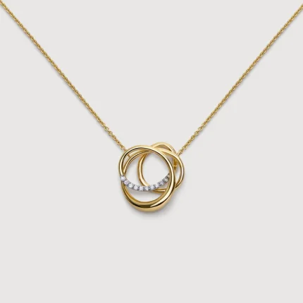 Nura Wrap Pavé Diamond Necklace