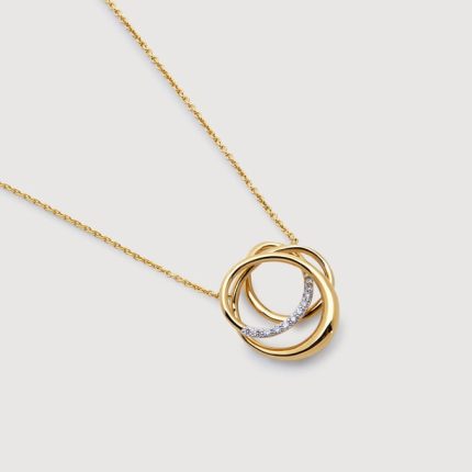 Nura Wrap Pavé Diamond Necklace