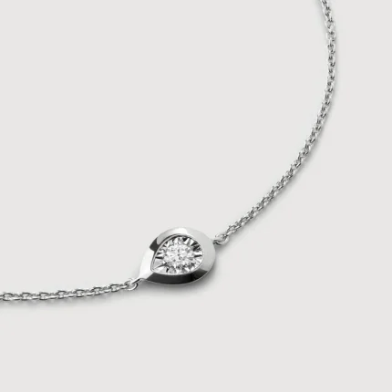 Pear Diamond Chain Bracelet