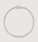 Rectangular Diamond Tennis Bracelet