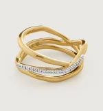 Riva Diamond Crossover Ring