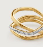 Riva Diamond Crossover Ring