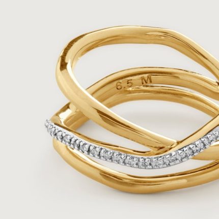Riva Diamond Crossover Ring