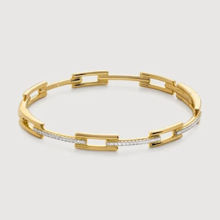 Signature Link Diamond Slim Bangle