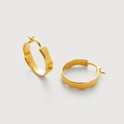 Siren Muse Wave Small Hoop Earrings