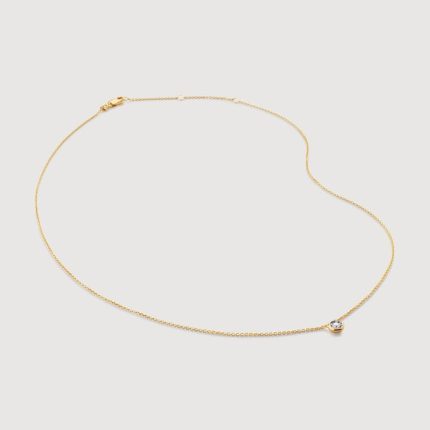 Solitaire Diamond Medium Chain Necklace