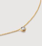 Solitaire Diamond Medium Chain Necklace