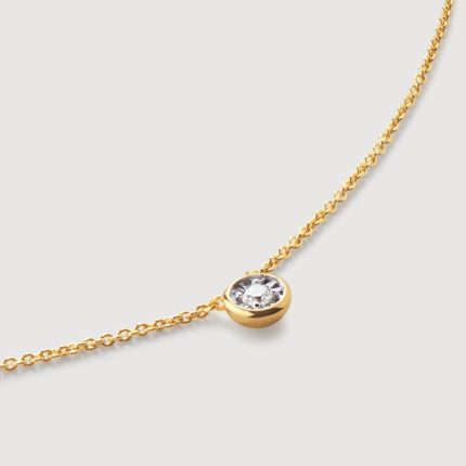 Solitaire Diamond Medium Chain Necklace
