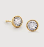 Solitaire Diamond Medium Stud Earrings