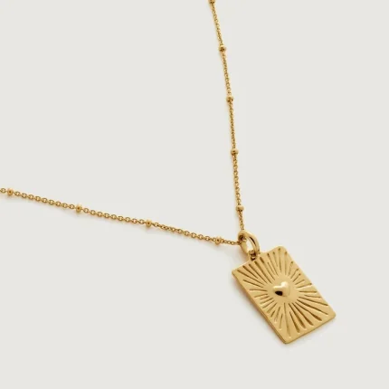 Talisman Heart Beaded Chain Necklace