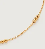 Triple Beaded Chain Necklace 14-16'