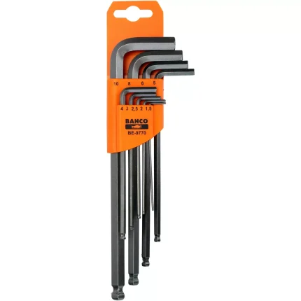 Bahco Metric Long Ball End Hex-L Key Set - 9pc