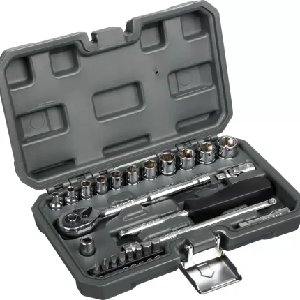 Halfords 1-4 Inch 25 Piece Drive Metric Socket Set