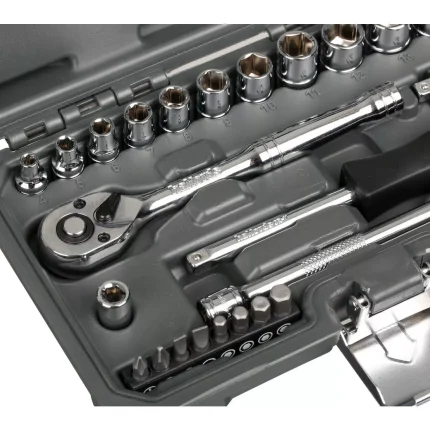 Halfords 1-4 Inch 25 Piece Drive Metric Socket Set