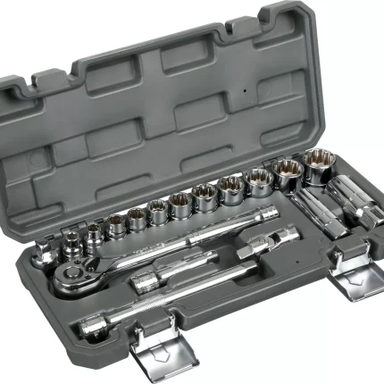 Halfords 18 Piece 3-8 Inch Drive Imperial Socket Set