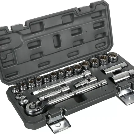 Halfords 21 Piece 3-8 Inch Drive Metric Socket Set