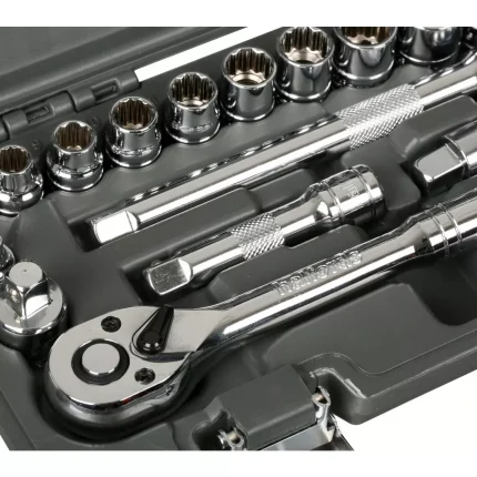 Halfords 21 Piece 3-8 Inch Drive Metric Socket Set