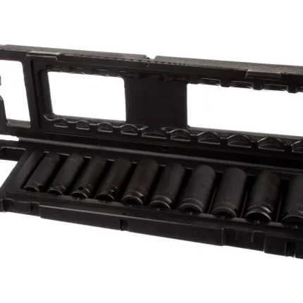 Halfords Advanced 10 Piece 3-8 Inch Drive Impact Deep Socket Rail Set