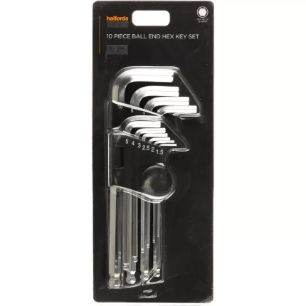Halfords Advanced 10 Piece Ball End Hex Key Set