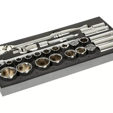 Halfords Advanced 26 Piece 1-2 Inch Socket Set Modular Tray